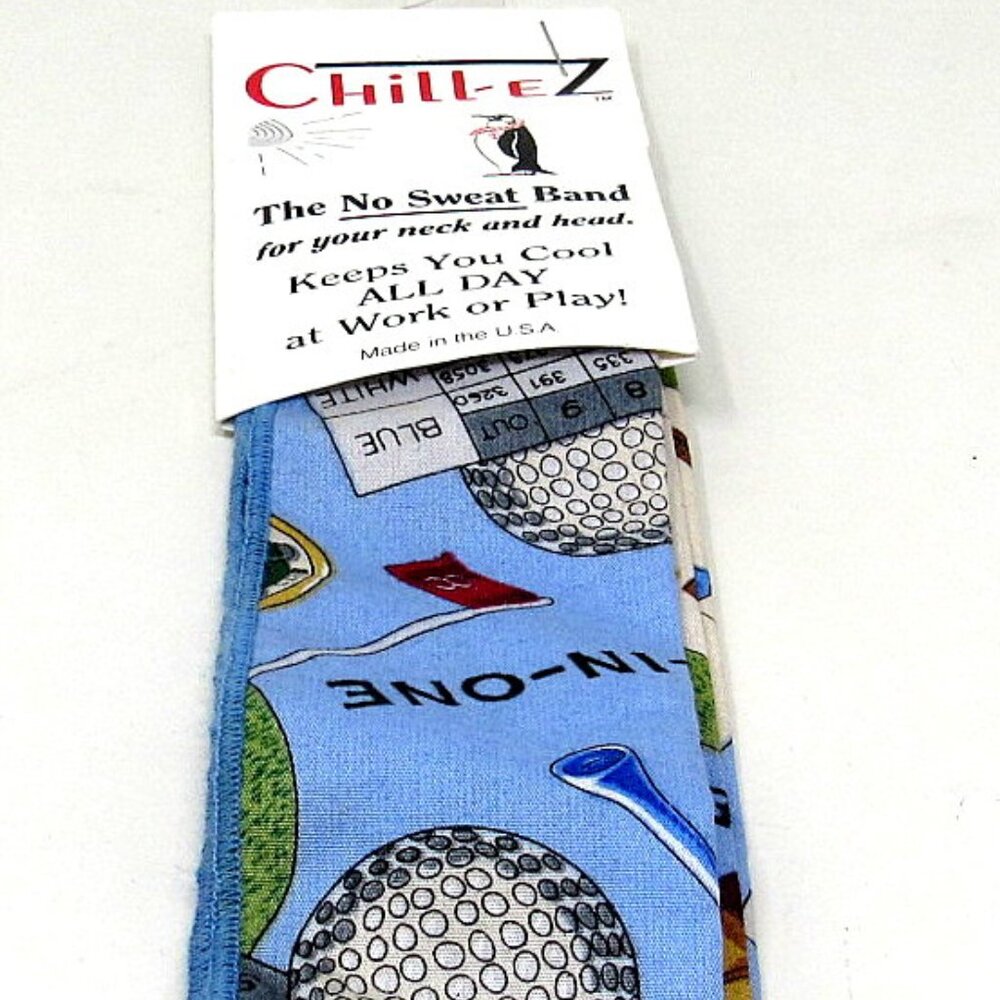 Cool Scarf Golf Headband Chill EZ Necktie Wrist Reuseable Migraines Hot Flashes